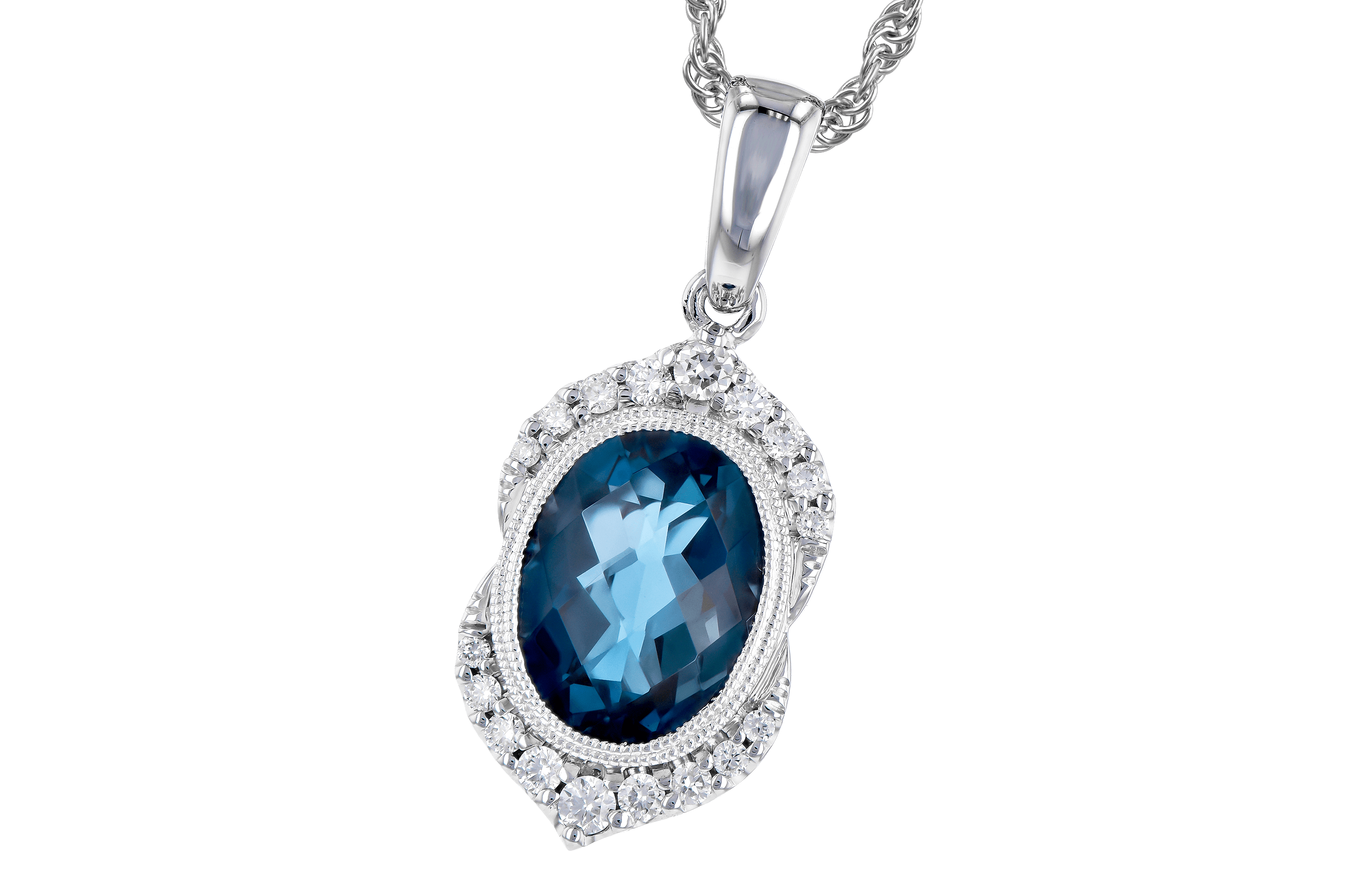 L272-90343: NECK 1.96 LONDON BLUE TOPAZ 2.10 TGW