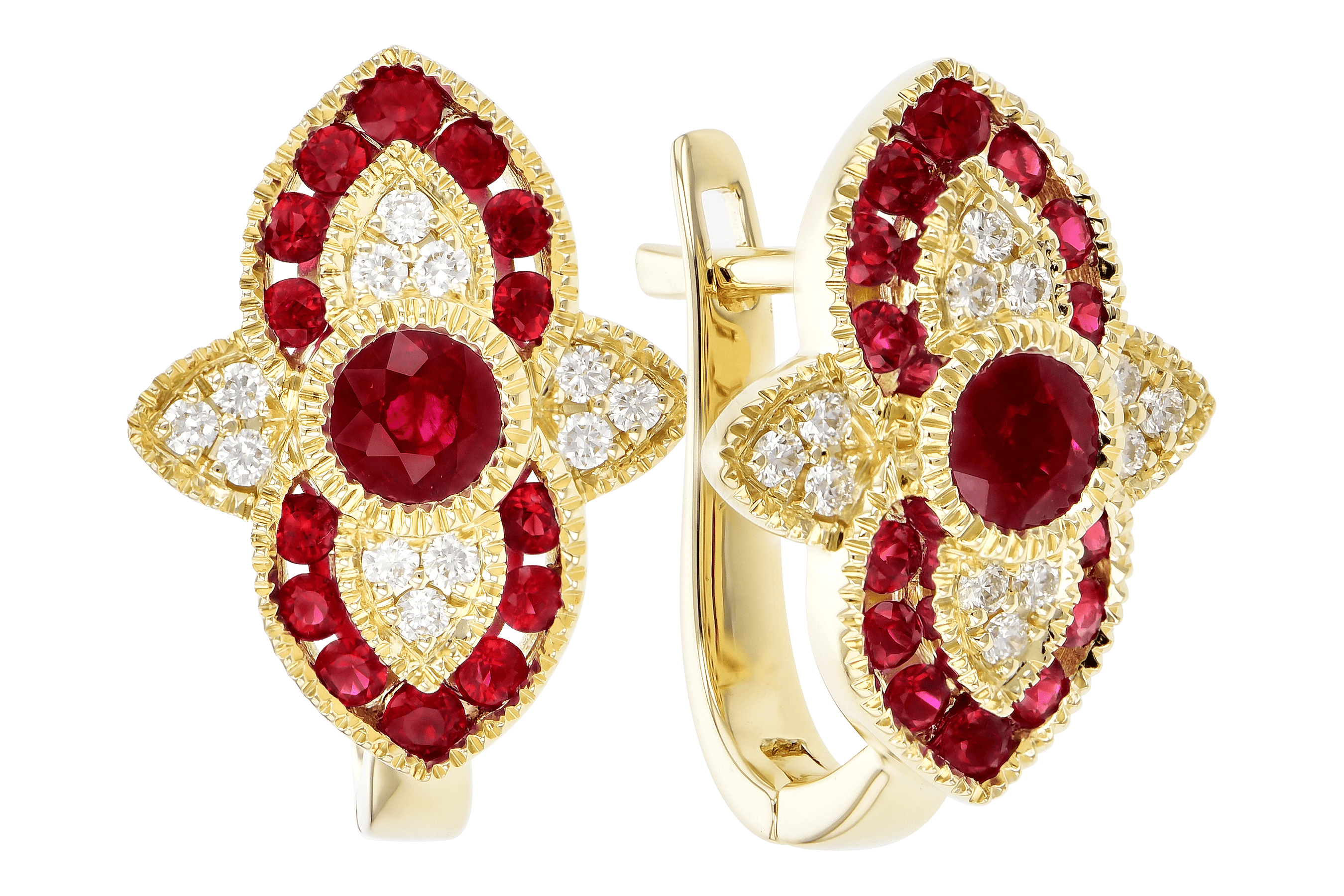 L273-73034: EARR .78 TW RUBY .90 TGW