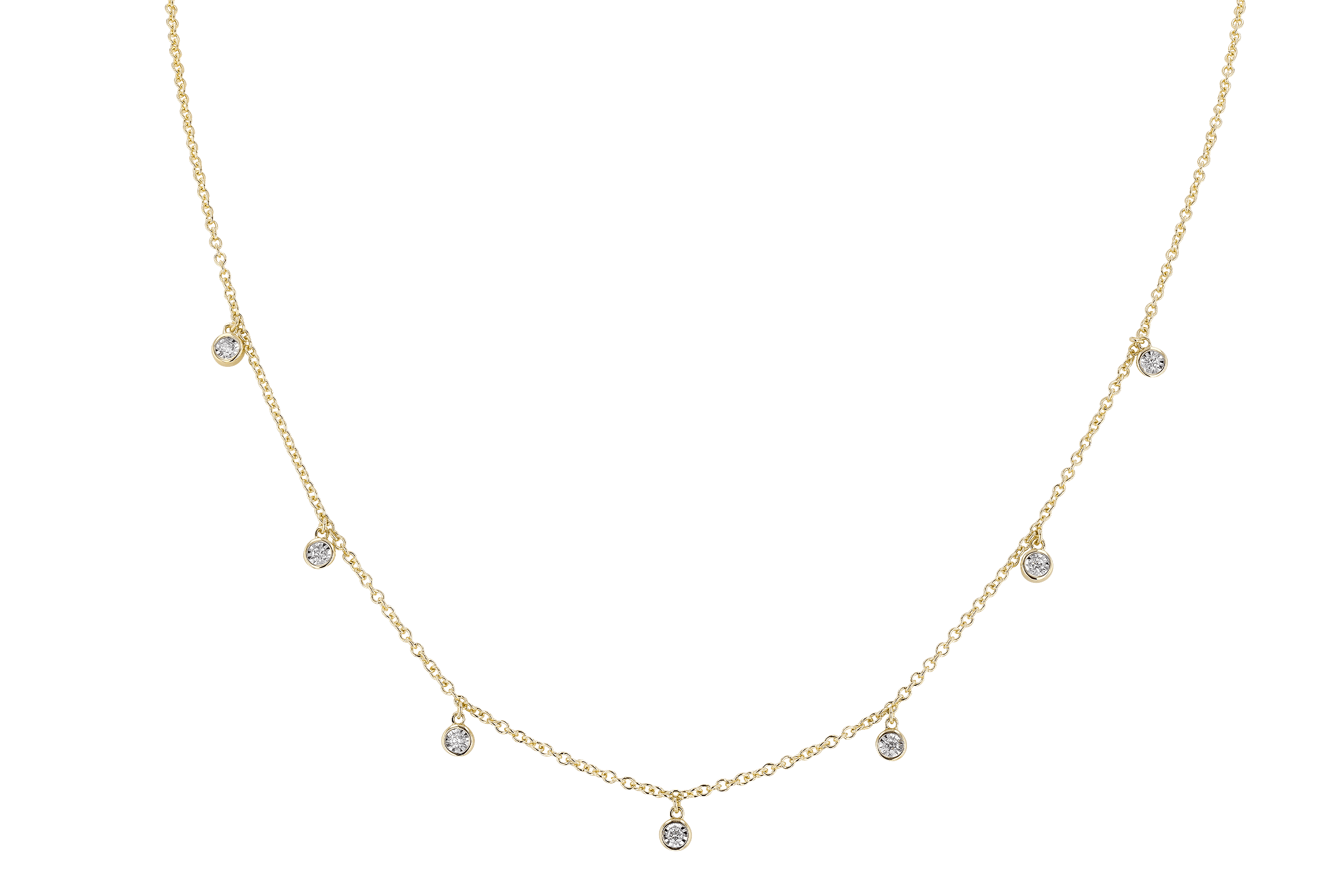 L273-73989: NECKLACE .12 TW (18 INCHES)