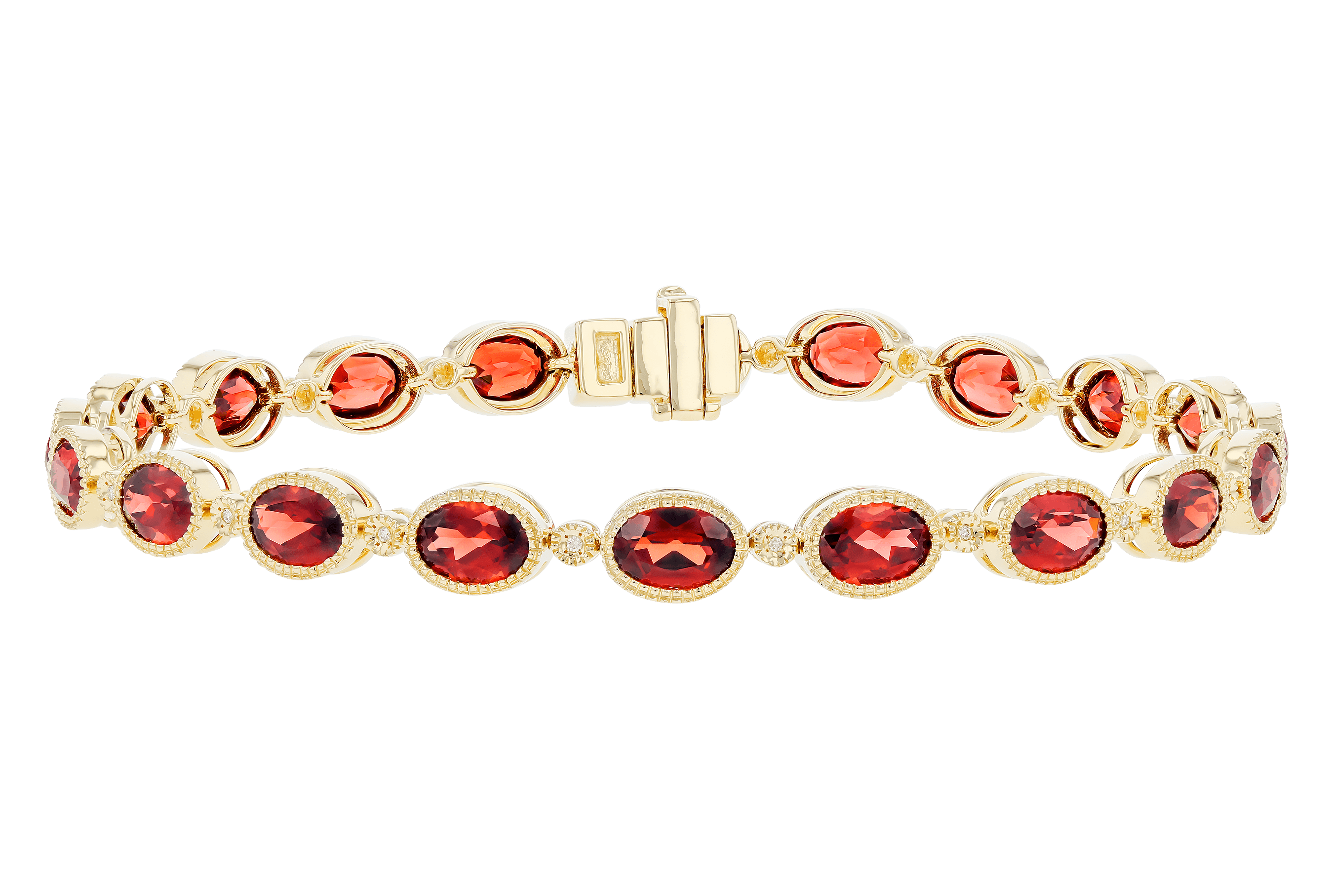 L273-74880: BRACELET 9.22 TW GARNET 9.26 TGW