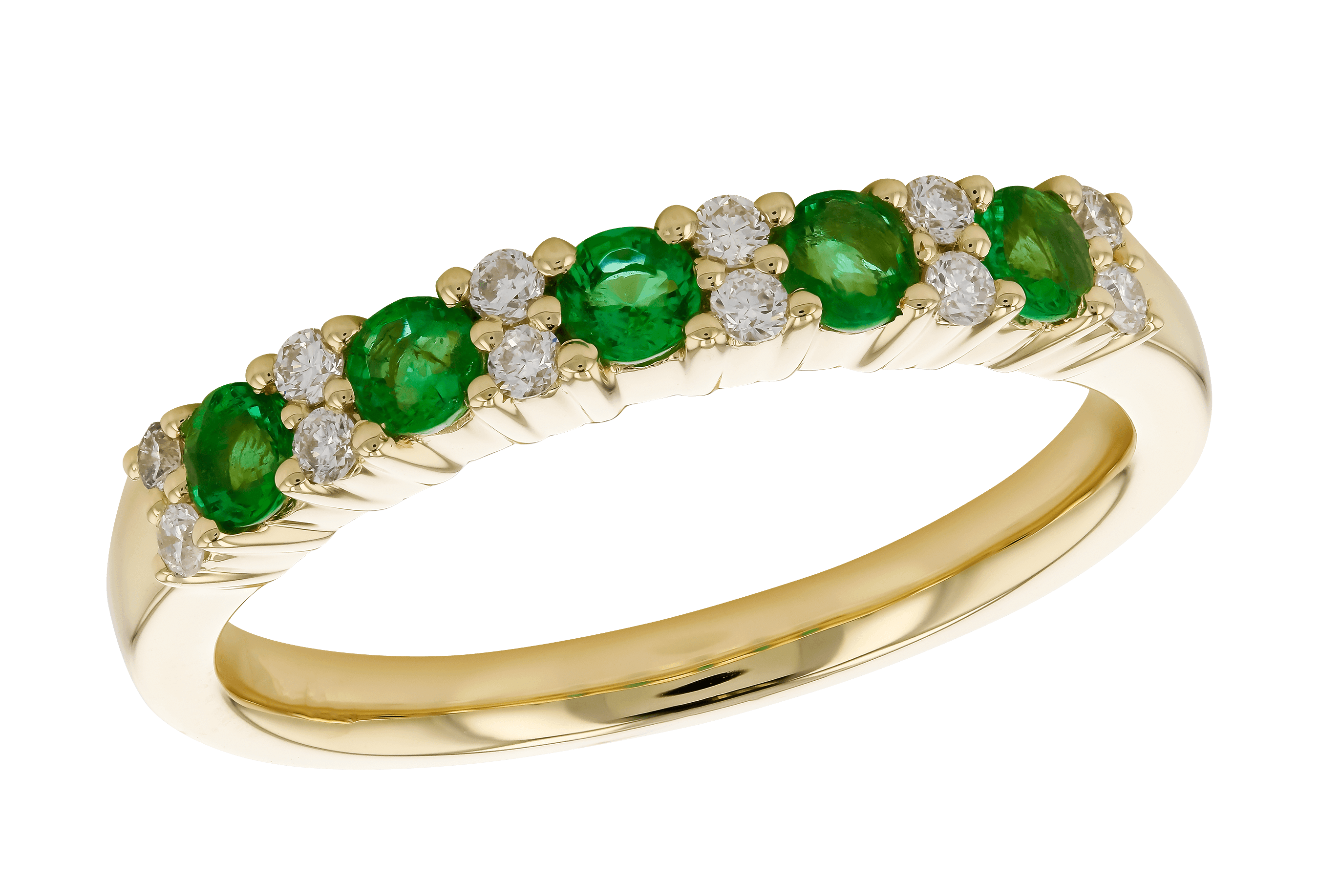 L273-80343: LDS WED RG .33 EMERALD .47 TGW