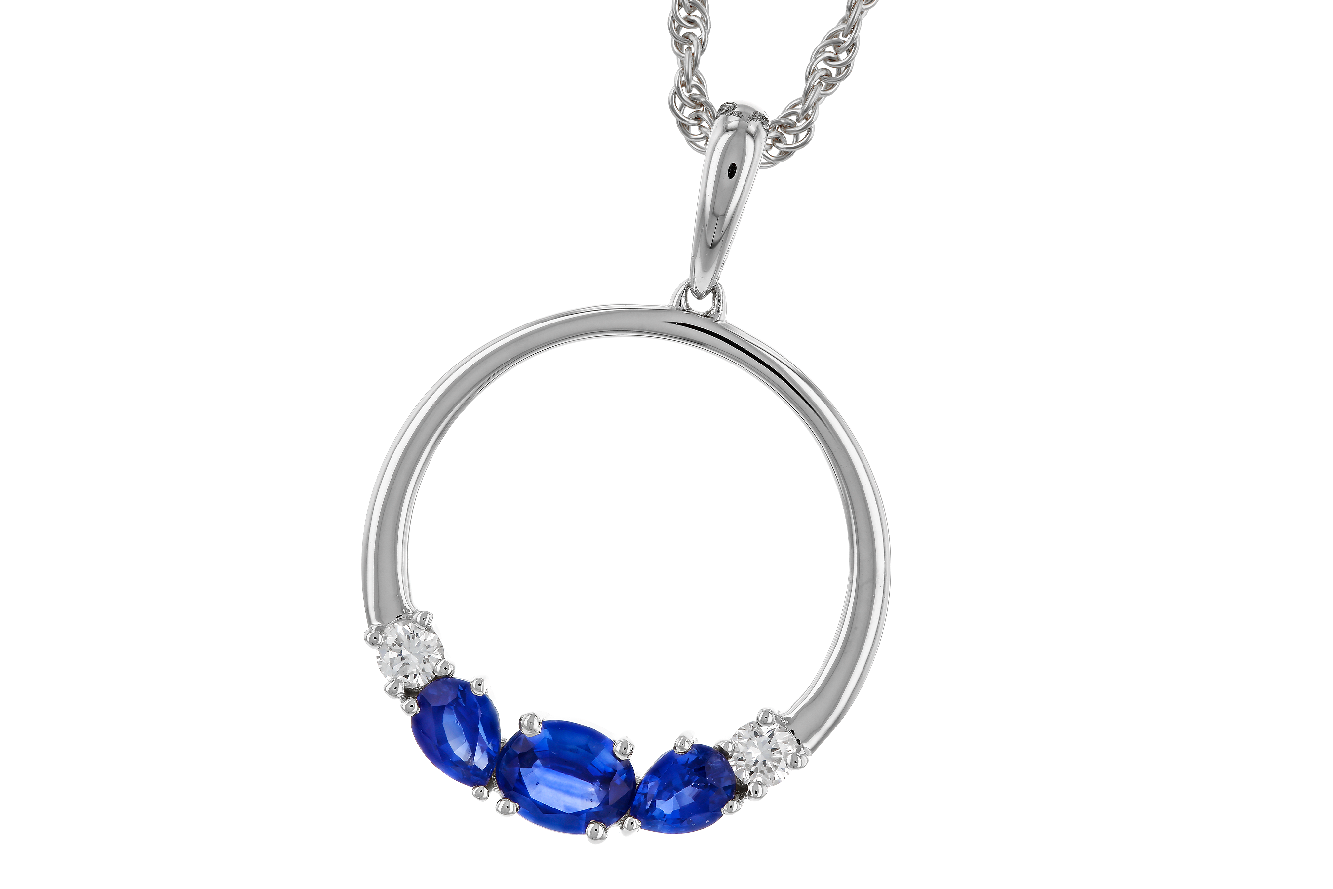 L274-65752: NECKLACE .81 SAPP .91 TGW