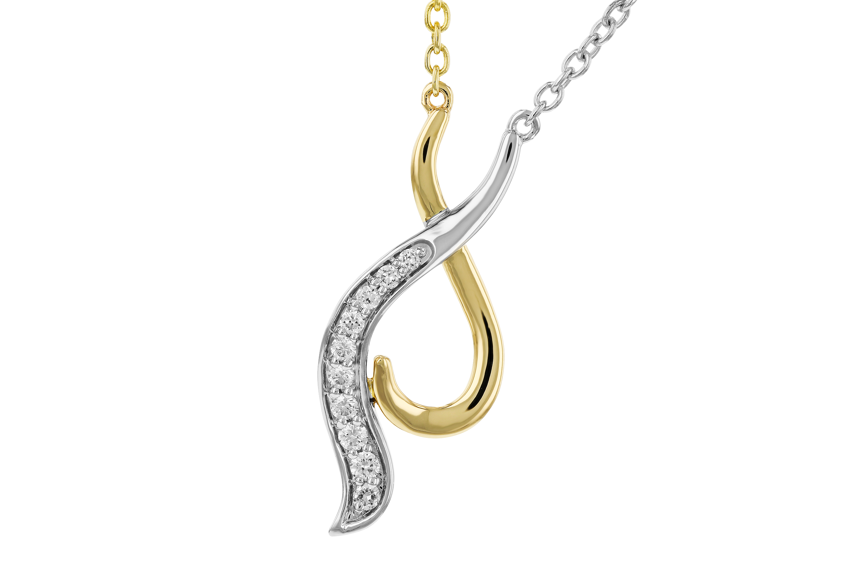 L274-68516: NECKLACE .10 TW (18")