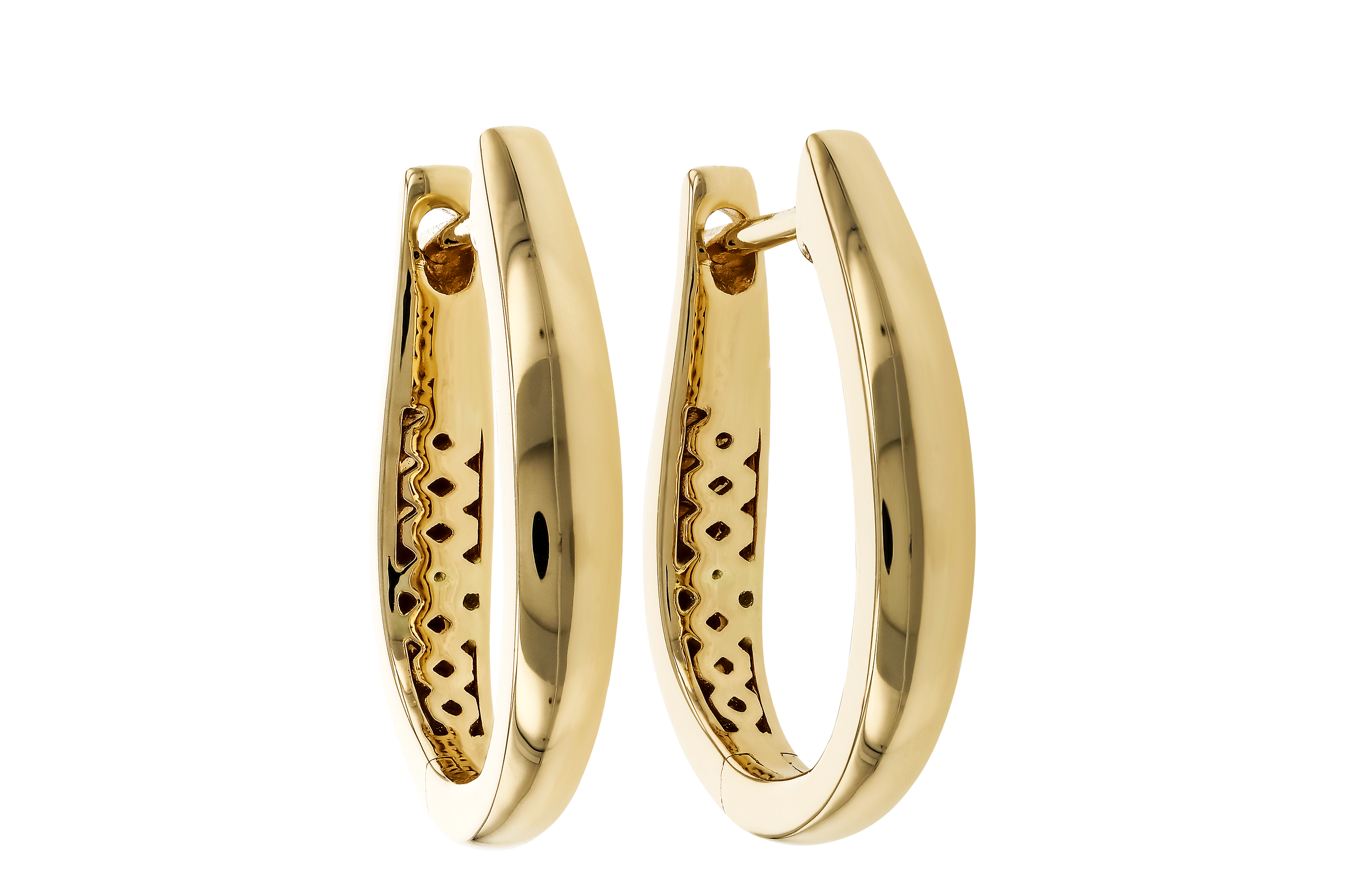 L274-69443: GOLD EARRINGS (17MM)