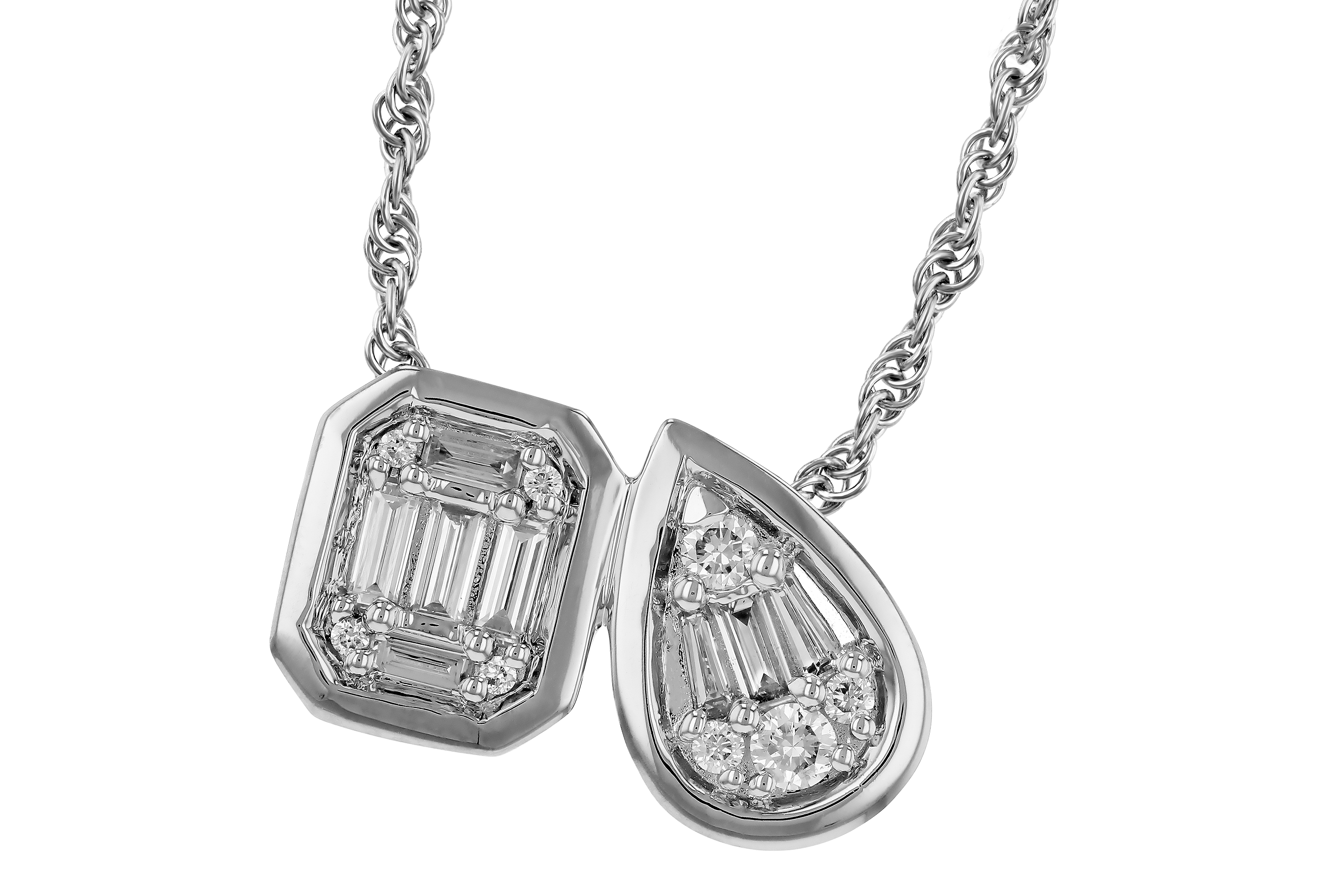 L274-71243: NECKLACE .17 BAG .25 TW