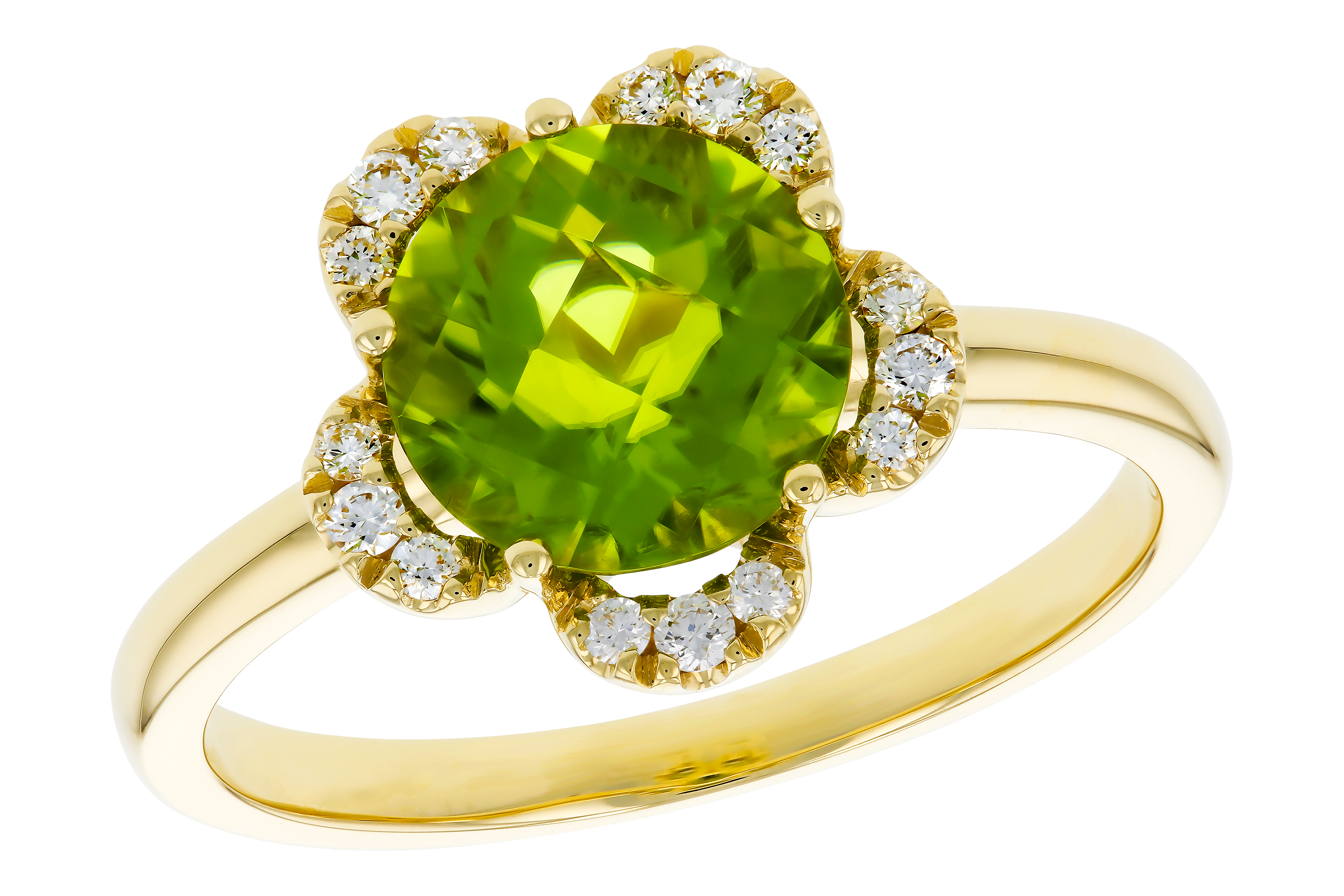 L274-72107: LDS RG 2.16 PERIDOT 2.28 TGW (8MM RD)