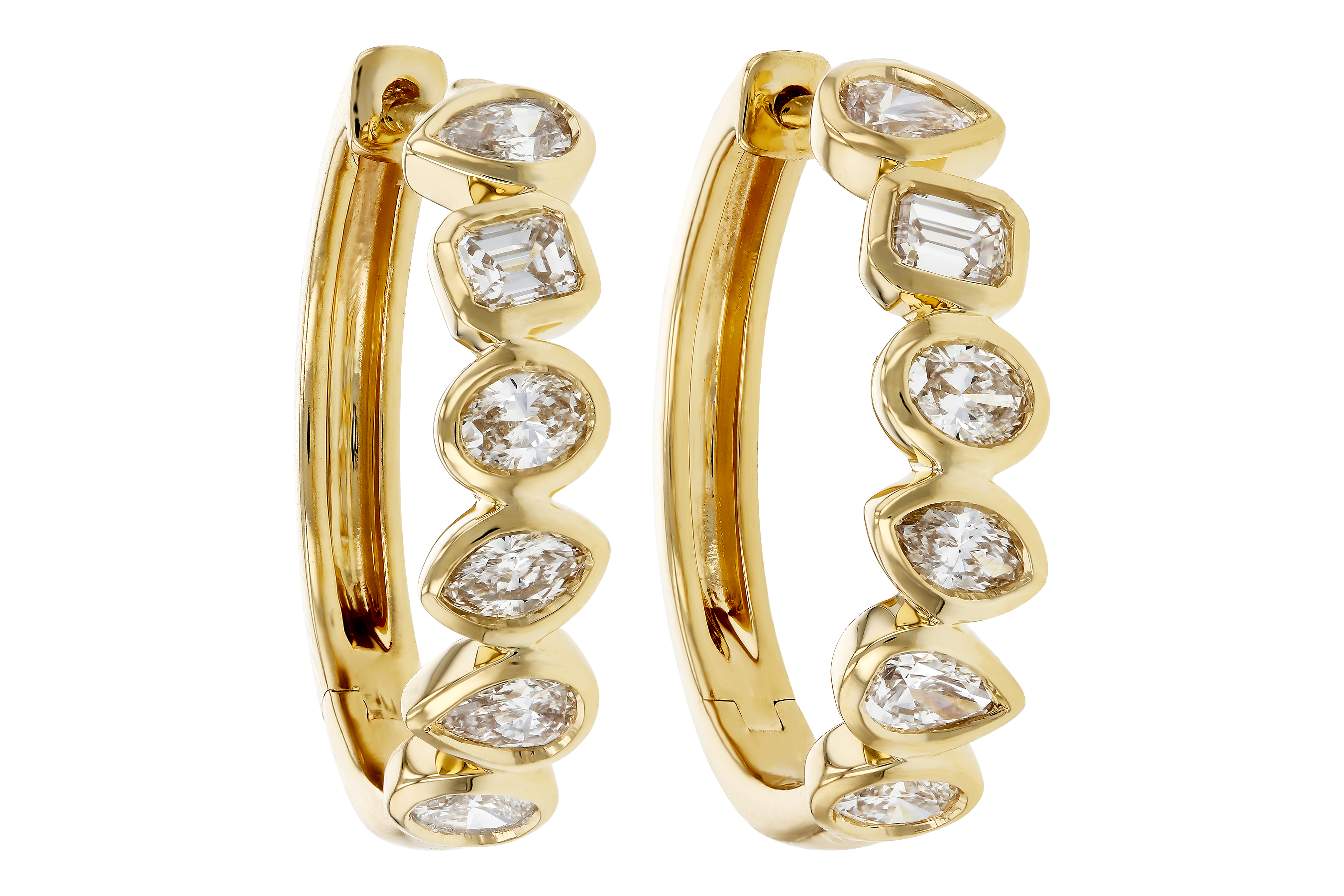 L275-54825: EARRINGS 1.10 TW FANCY CUT DIAS