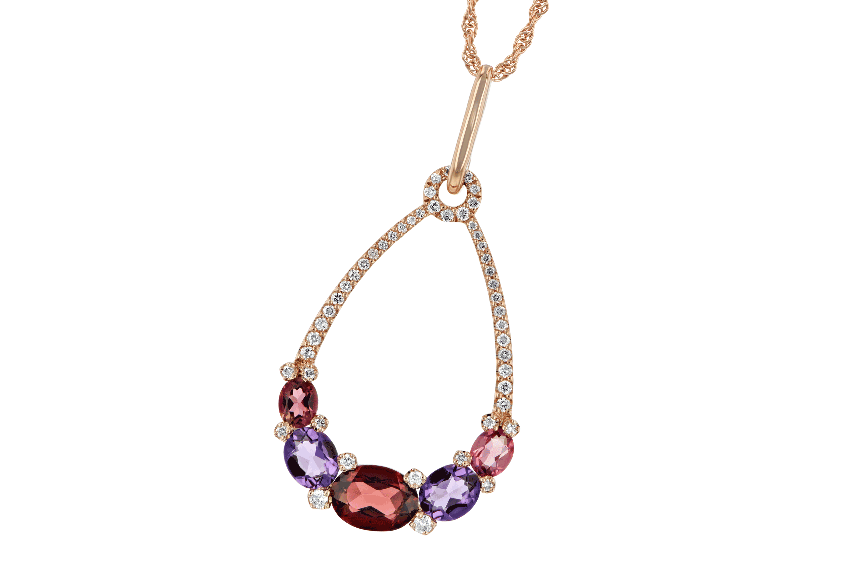 M187-40352: NECK 1.47 SEMI-PRECIOUS 1.67 TGW