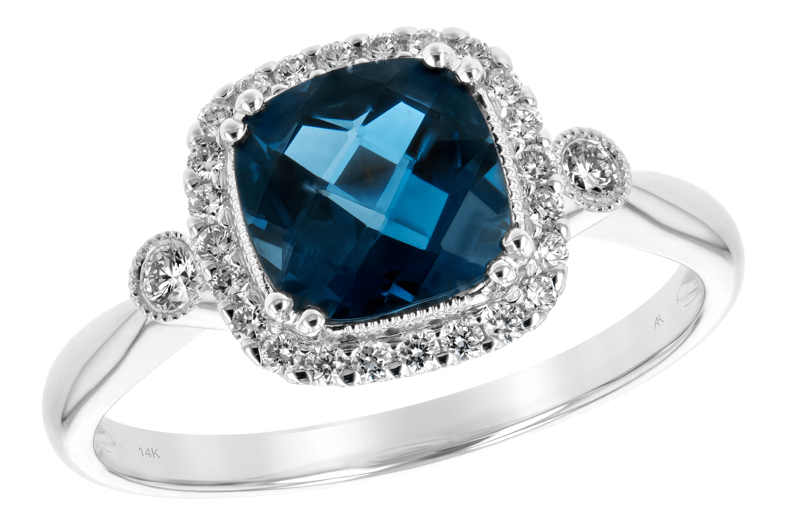 M189-19389: LDS RG 1.62 LONDON BLUE TOPAZ 1.78 TGW (7MM LBT)