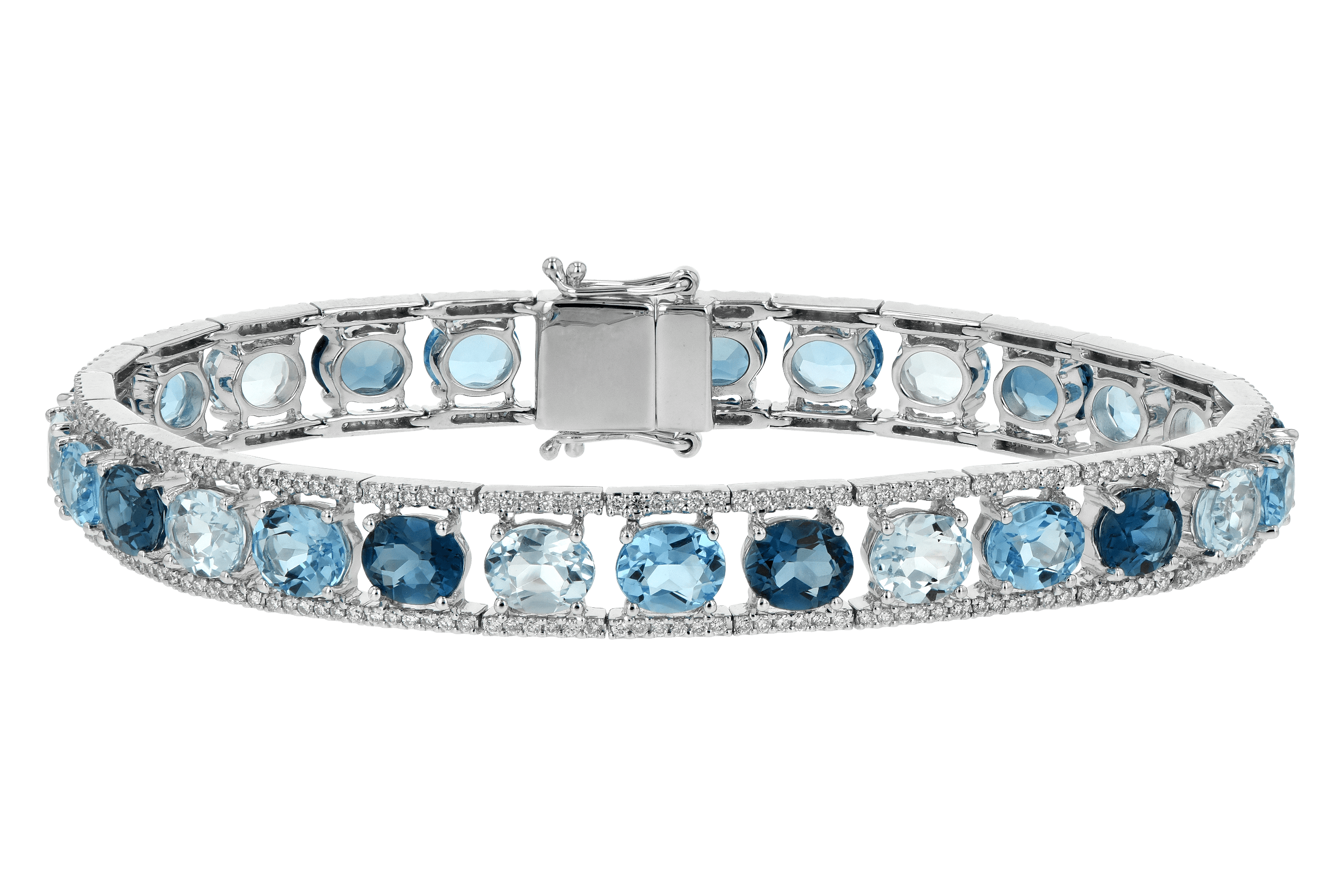 M189-20289: BRACELET 16.54 BLUE TOPAZ 17.78 TGW