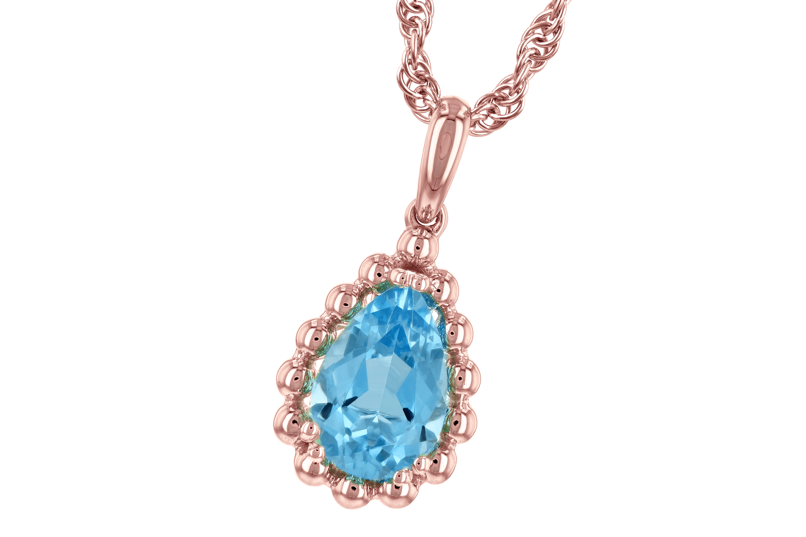 M189-22170: NECKLACE 1.55 CT BLUE TOPAZ