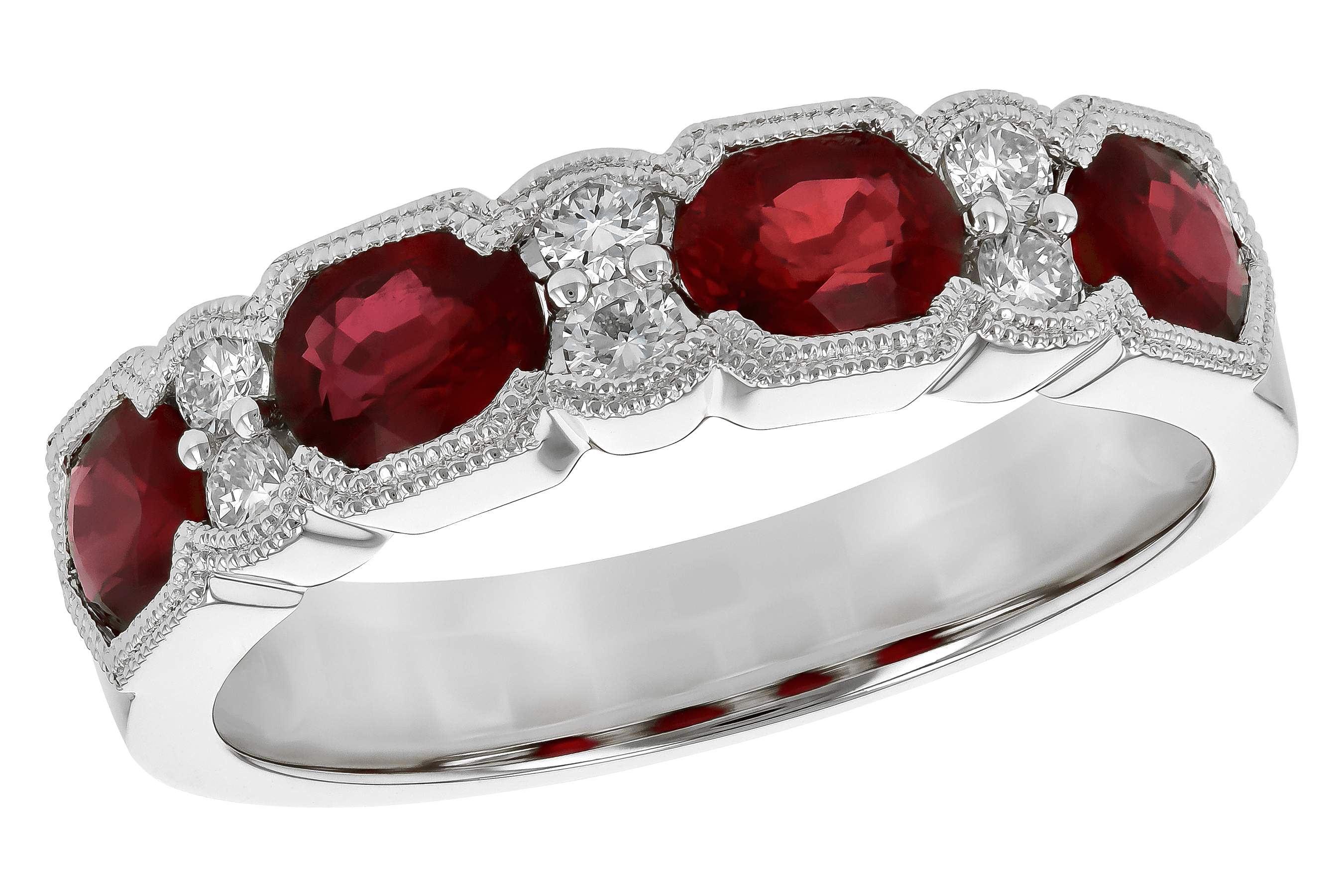 M190-11252: LDS WED RG 1.66 RUBY 1.84 TGW (5x4MM RUBY)