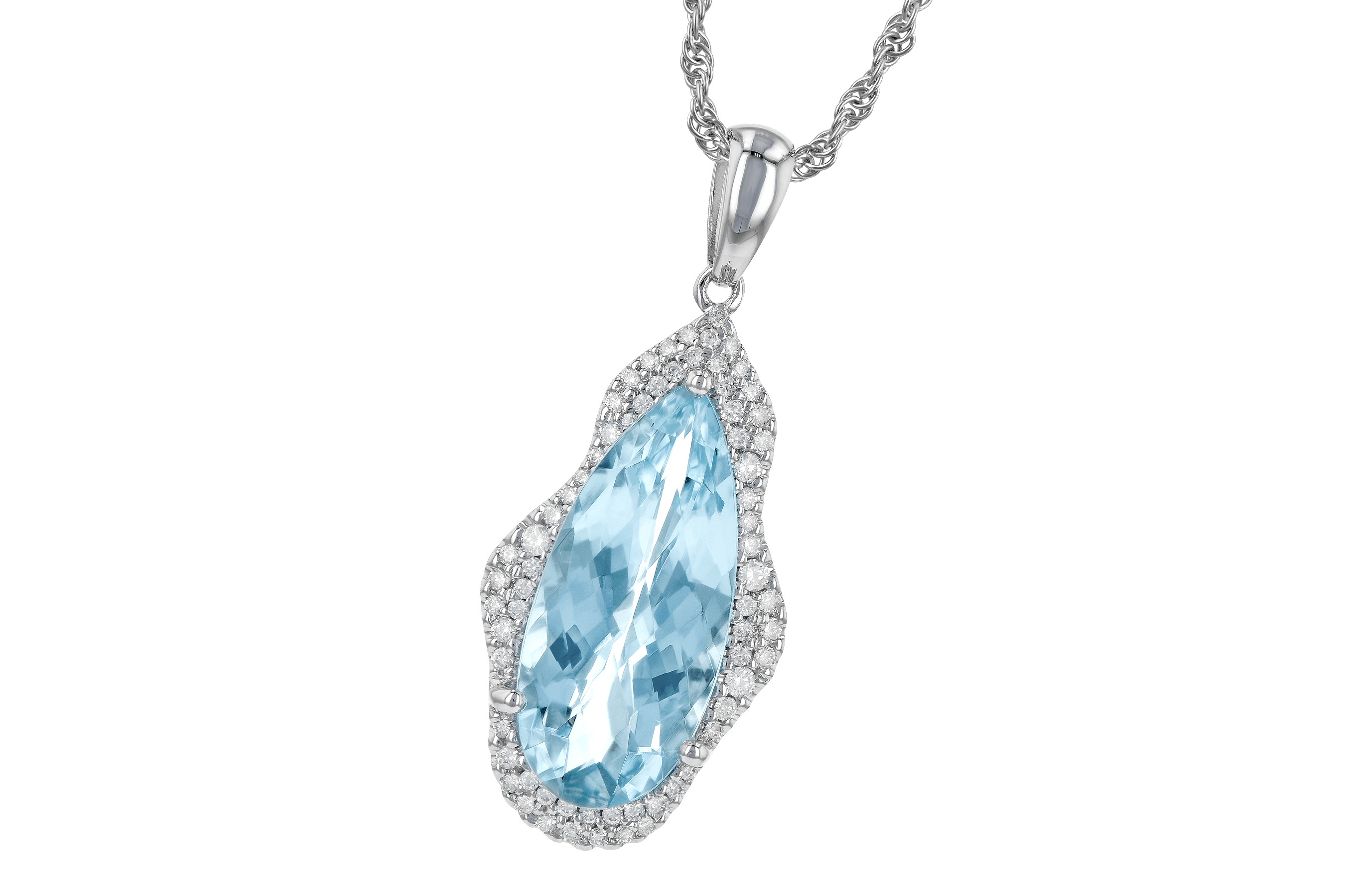 M190-14852: NECK 3.97 AQUAMARINE 4.20 TGW