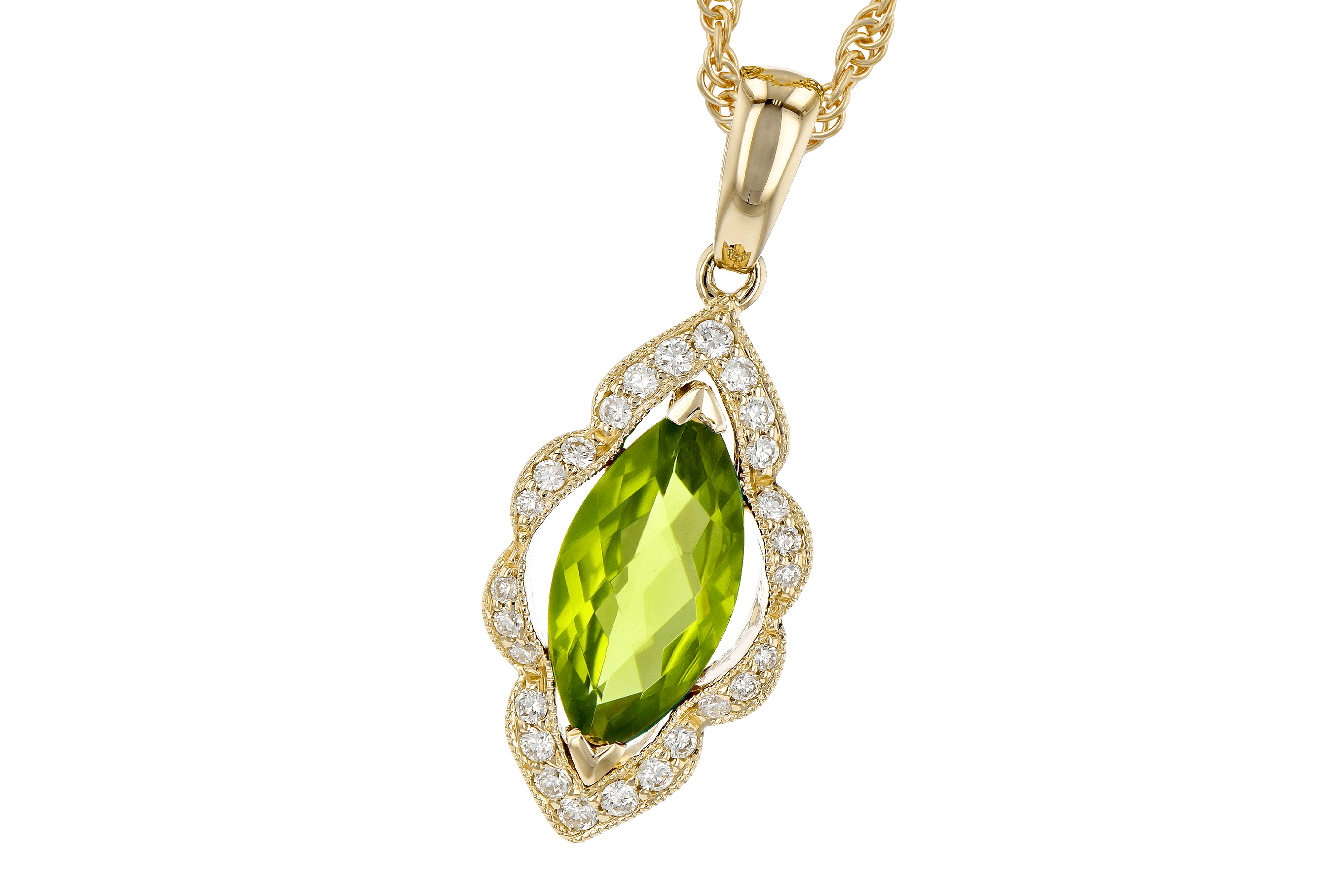 M190-14889: NECK .94 PERIDOT 1.05 TGW