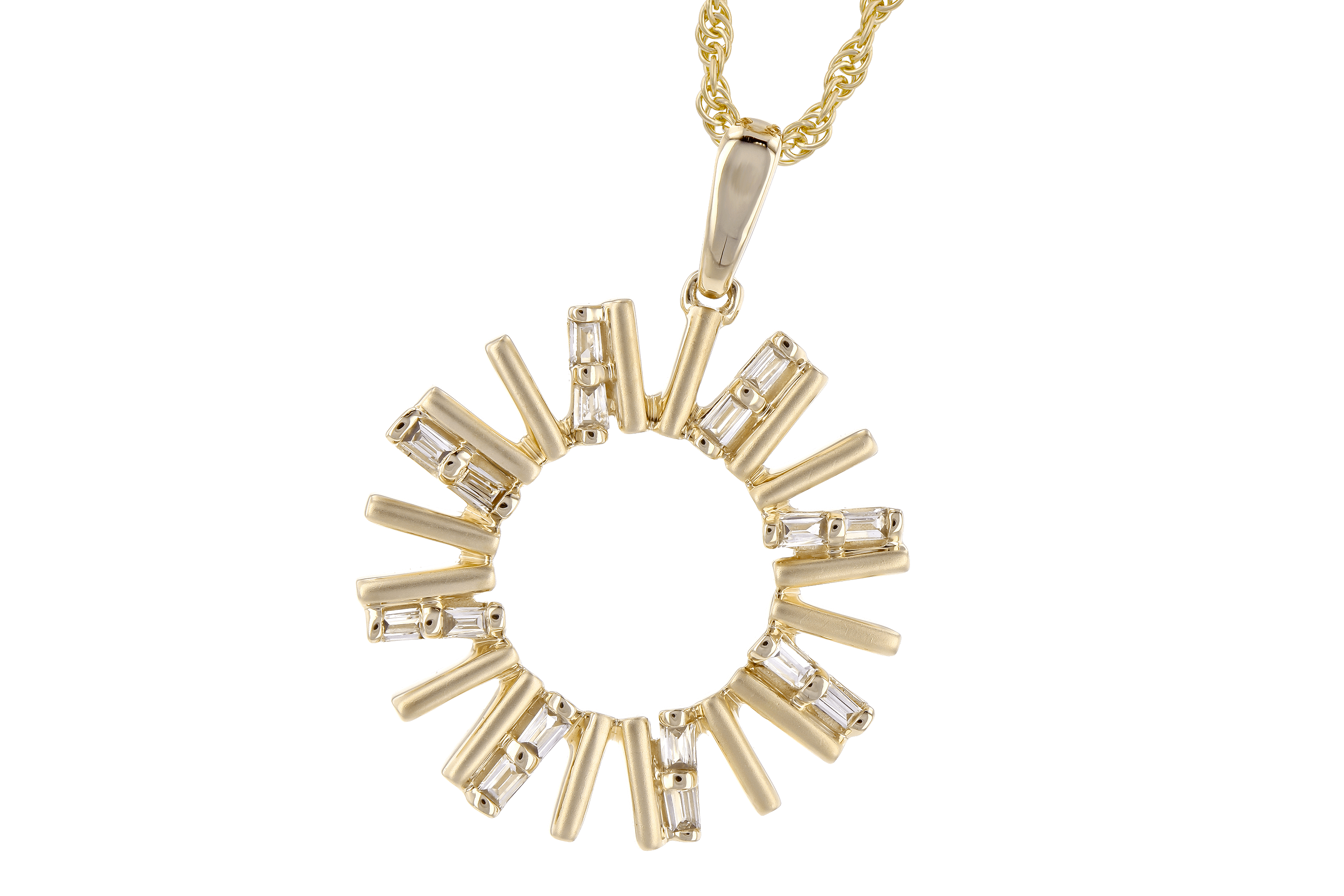 M272-86698: NECK .14 TW BAGUETTES