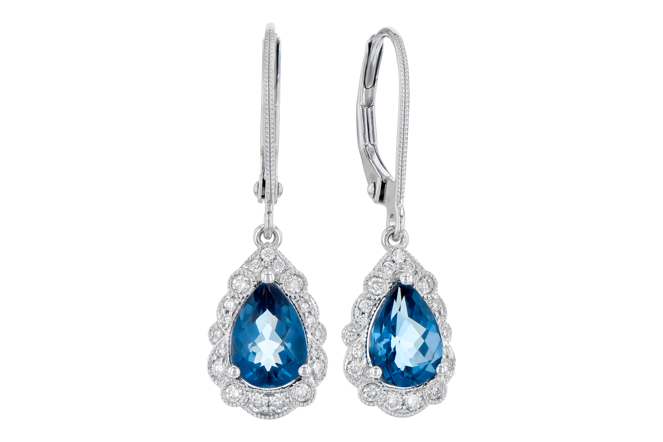 M272-89452: EARR 1.48 TW LONDON BLUE TOPAZ 1.63 TGW