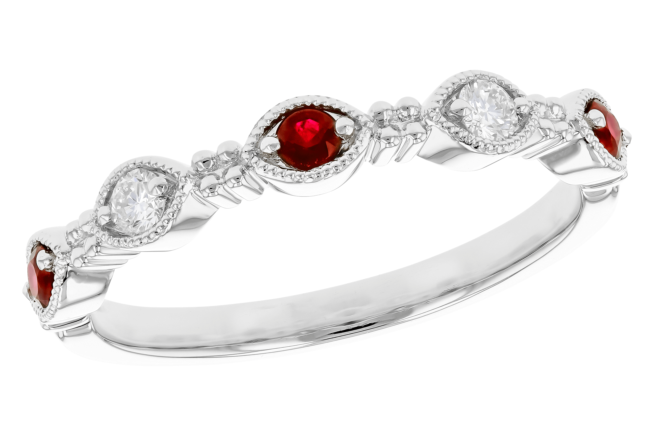 M273-74907: LDS WED RG .14 TW RUBY .23 TGW