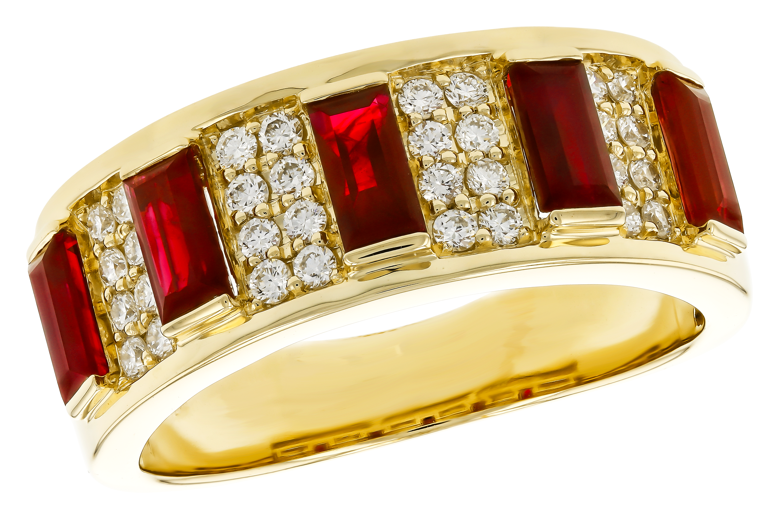 M274-68543: LDS WED RG 1.40 TW RUBY 1.69 TGW