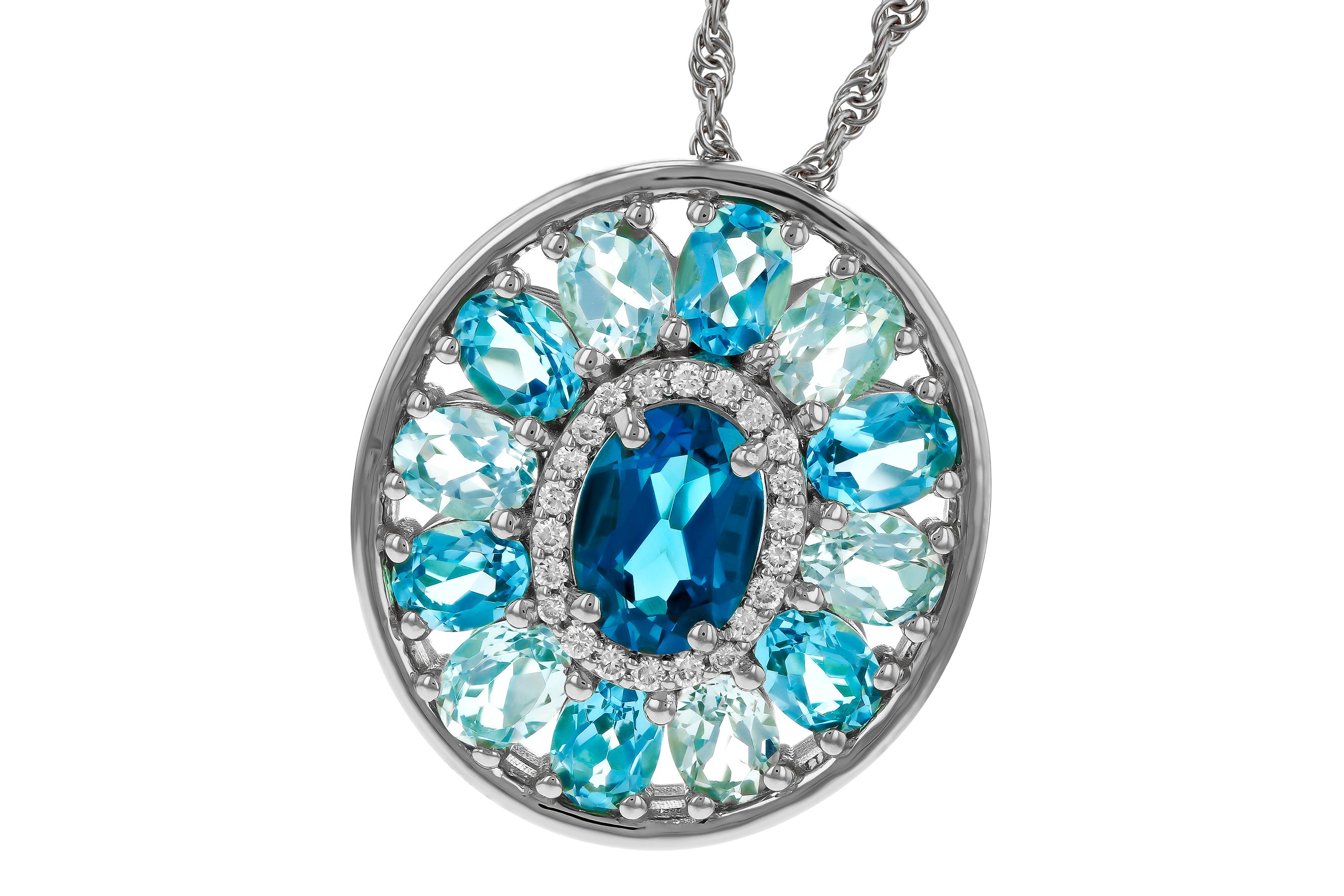 M274-70343: NECK 3.02 TW BLUE TOPAZ 3.10 TGW (7x5MM LBT CTR)