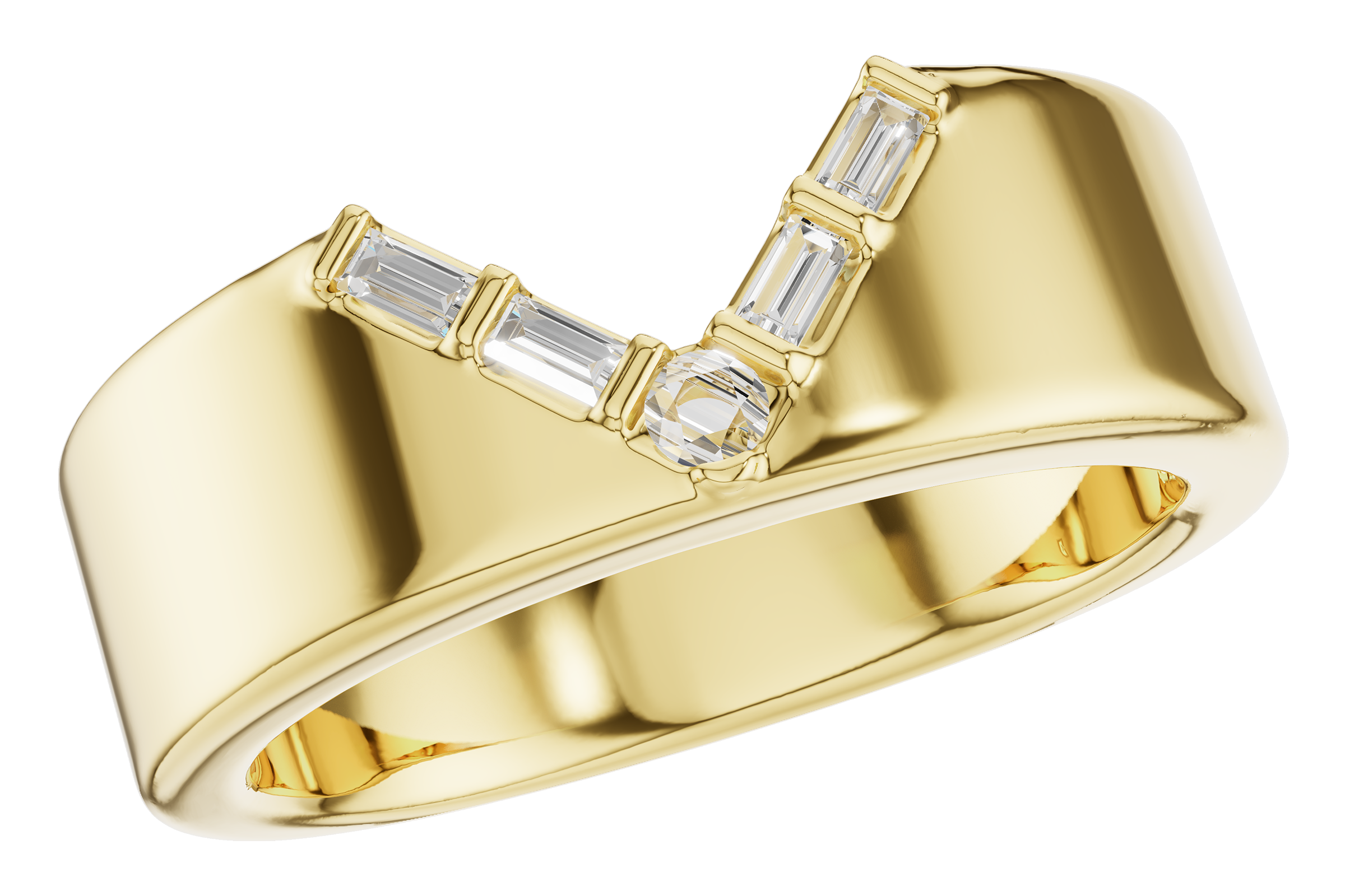 M275-55761: LDS DIA WED RG .07 BAGUETTE .11 TW