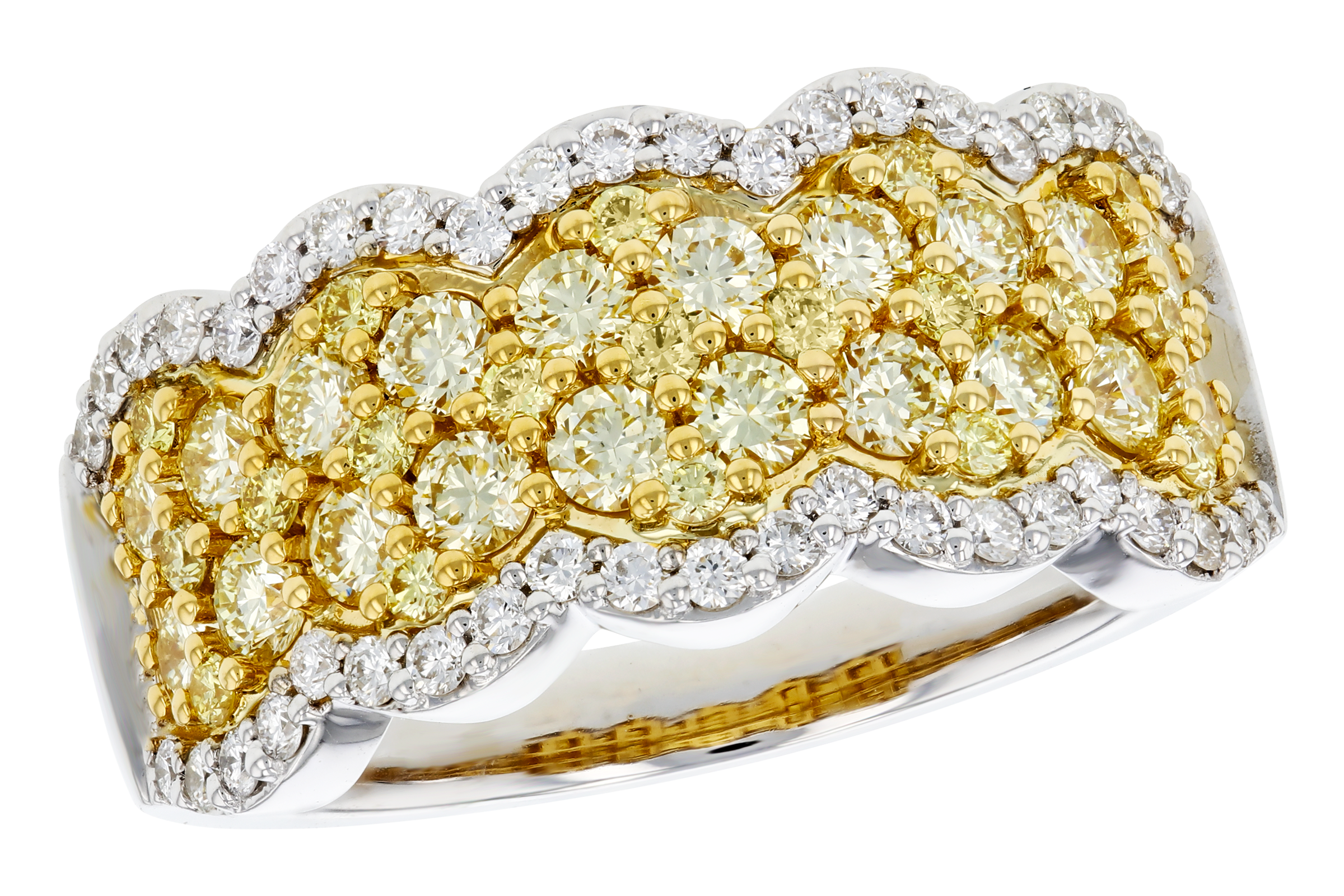 M275-56716: LDS DIA WED RG 1.22 YELLOW DIAS 1.55 TW