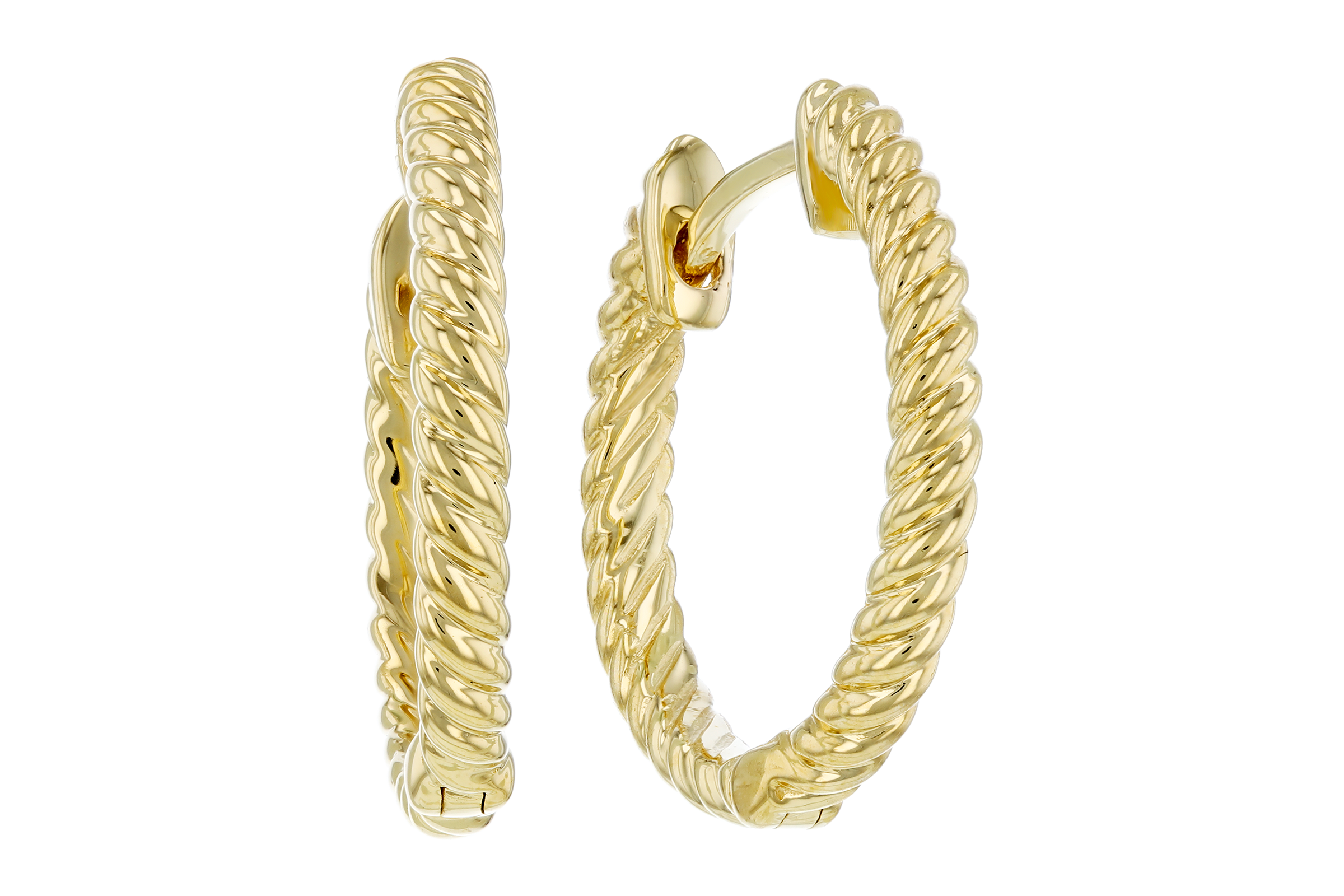M275-57570: GOLD EARRINGS (15MM)